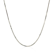 Load image into Gallery viewer, 14k White Gold Adjustable Snake Chain 0.85mm
