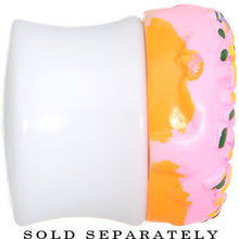 Load image into Gallery viewer, 18mm Pink Frosted Doughnut Saddle Plug

