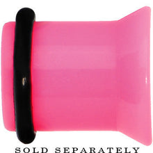 Load image into Gallery viewer, 5/8 Pink Acrylic Black Star Single Flare Plug
