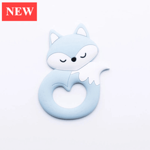 Load image into Gallery viewer, New Sets Baby Silicone Teether Rodent Silicone Animal Fox Teeth Chew Children Goods
