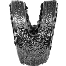 Load image into Gallery viewer, Hammered Black Gem Adjustable Ring
