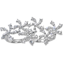 Load image into Gallery viewer, Crystalline Star Spangled Double Finger Ring
