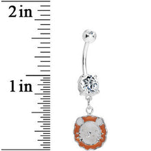 Load image into Gallery viewer, Crystalline Gem Lion Delight Belly Ring

