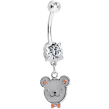Load image into Gallery viewer, Crystalline Gem Teddy bear Delight Belly Ring
