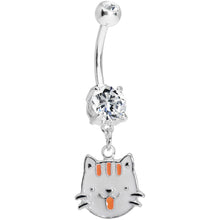 Load image into Gallery viewer, Crystalline Gem Kitty Cat Delight Belly Ring
