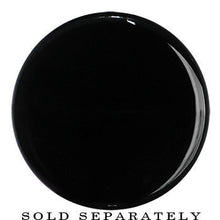 Load image into Gallery viewer, 26mm Clear Black Acrylic Mirror Split Saddle Plug
