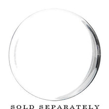 Load image into Gallery viewer, 26mm Clear White Acrylic Mirror Split Saddle Plug
