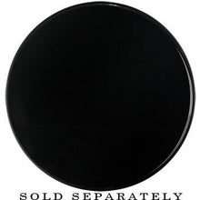 Load image into Gallery viewer, 48mm Clear Black Acrylic Mirror Split Saddle Plug
