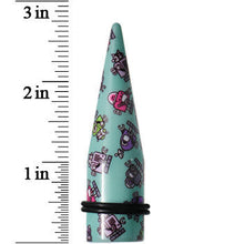 Load image into Gallery viewer, 18mm Aqua Acrylic Multi Robots Taper
