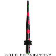 Load image into Gallery viewer, 8G Black Acrylic Red Cherry Logo Taper
