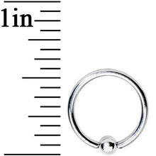 Load image into Gallery viewer, 16G 3/8 3mm Stainless Steel BCR captive Ring
