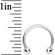 Load image into Gallery viewer, 16G 3/8 Stainless Steel Horseshoe Circular Barbell
