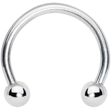 Load image into Gallery viewer, 16G 3/8 Stainless Steel Horseshoe Circular Barbell
