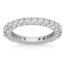 Load image into Gallery viewer, 14k White Gold Common Prong Round Diamond Eternity Ring
