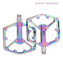 Load image into Gallery viewer, Bicycle Pedal Non-Slip  Bike Pedals Aluminum Alloy Flat Platform Applicable Waterproof Cycling Accessories Bike Pedals Road Bicycle Pedals Cleats Set Clipless Pedals Compatible With Road Bikes
