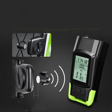 Load image into Gallery viewer, 4000mAh Bike LED Lights Bicycle Computer With Horn USB Rechargeable Flashlight Bike Speedometer Waterproof USB Rechargeable Bicycle Computer With Loud Bike Bell Waterproof Bike Odometer
