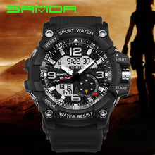 Load image into Gallery viewer, NEW Sport Analog-Digital Watch For Men and Woman  Waterresistant 50M Professional Waterproof Quartz Large Dial Military Wristwatches  With Night Mode
