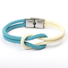 Load image into Gallery viewer, New Elegant Fashion Multi-Layer Concentric Modern Knot Rope Men Anchor Luxury Bracelet Charm Fine Bracelets For Women Fold Over Clasp Navy Style Jewelry
