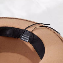 Load image into Gallery viewer, Winter Autumn Woolen Women Men Fedora Hats Fashionable Women Classic Wide Brim Fedora Hat Adjustable Big Fedoras Hat Luxury Brim Fedora Hat Summer Men Classic Hat

