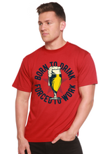 Load image into Gallery viewer, Born to Drink Men's Bamboo Viscose/Organic Cotton Short Sleeve Graphic T-Shirt
