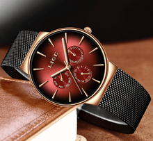 Load image into Gallery viewer, Men's Elegant Watch With  Stainless Steel Straps And Chronometers For Day And Date Display Unique Design Perfect Gift For Man And Women
