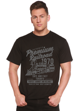 Load image into Gallery viewer, Premium Railroad Spun Bamboo® Men's Bamboo Viscose/Organic Cotton Short Sleeve Graphic T-Shirt
