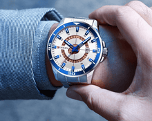 Load image into Gallery viewer, Men's  Modern Sports Waterproof Watch Luxury Unique Design  Fluorescent Hands Perfect Gift
