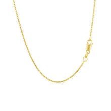 Load image into Gallery viewer, 14k Yellow Gold Diamond Cut Rolo Chain 1.1mm
