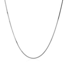 Load image into Gallery viewer, 14k White Gold Classic Box Chain 0.8mm
