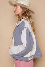 Load image into Gallery viewer, Classic Artistic Crochet Patch Exposed Seam Button Up Jacket Chic &amp; Edgy Outerwear
