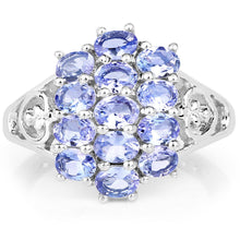 Load image into Gallery viewer, 2.21 Carat Genuine Tanzanite .925 Sterling Silver Ring
