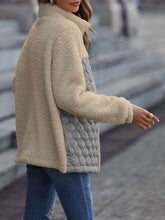 Load image into Gallery viewer, Unique Autumn Leopard Color Block Zip-Up Jacket Trendy Lightweight Jacket with Pockets Charming Winter Jacket
