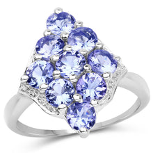 Load image into Gallery viewer, 2.07 Carat Genuine Tanzanite .925 Sterling Silver Ring

