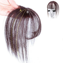 Load image into Gallery viewer, 3D Air Bangs Hair Bangs Heat Resistant Hairpieces Hair Women Natural Short Fake Hair Bangs Hair Clips Thin Natural Flat Neat AirBangs With Temples For Women One Piece Hairpiece
