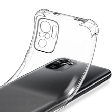 Load image into Gallery viewer, 3D Airbag Shockproof Silicone Phone Case For Xiaomi Redmi Note 10 Pro Max Note 10s 10T 10 Pro 4G 5G Clear Ultra Thin Soft Case Shockproof Protective Corners Thin Soft Transparent Protective Case Flexible Transparent Mobile Phone Case Clear Shockproof Case
