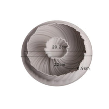 Load image into Gallery viewer, 3D Big Swirl Shape Silicone Butter Cake Mould Kitchen Baking Form Tools For Cake Bakery Baking Dish Bakeware Mold Cake Pan Round Swirl Cake Mold For Baking Amazing Dessert Silicone 3D Mould
