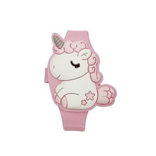 Load image into Gallery viewer, 3D Childrens Watch Cute Unicorn LED Electronic Kids Watches Boys Girls Silicone Toy Wristwatches Learning Time 3D Cute Toddler Shape Clamshell Design Kids Digital Led Watch For Kids Birthday Presents Gifts
