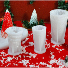 Load image into Gallery viewer, 3D Christmas Candle Silicone Mold Santa Claus Christmas Tree 3D Silicone Candle Resin Mold DIY Aromatherapy Wax Candle Soap Concrete Clay Craft Cake Home Party Decor Creative DIY Scented Aromatherapy Candle Making Mold Decor
