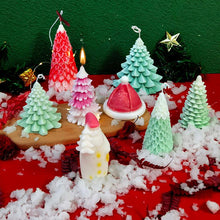 Load image into Gallery viewer, 3D Christmas Candle Silicone Mold Santa Claus Christmas Tree 3D Silicone Candle Resin Mold DIY Aromatherapy Wax Candle Soap Concrete Clay Craft Cake Home Party Decor Creative DIY Scented Aromatherapy Candle Making Mold Decor
