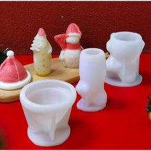 Load image into Gallery viewer, 3D Christmas Candle Silicone Mold Santa Claus Christmas Tree 3D Silicone Candle Resin Mold DIY Aromatherapy Wax Candle Soap Concrete Clay Craft Cake Home Party Decor Creative DIY Scented Aromatherapy Candle Making Mold Decor
