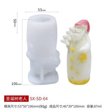 Load image into Gallery viewer, 3D Christmas Candle Silicone Mold Santa Claus Christmas Tree 3D Silicone Candle Resin Mold DIY Aromatherapy Wax Candle Soap Concrete Clay Craft Cake Home Party Decor Creative DIY Scented Aromatherapy Candle Making Mold Decor

