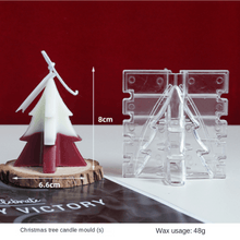 Load image into Gallery viewer, 3D Christmas Tree Candle Mold DIY Scented Candle Christmas Tree Silicone Mold Candle Soap Mold Flexible Mold For Candle Making Pine Tree Molds DIY Cake Decorating Candle Silicone Mold Pine Tree Resin Soap Mold Christmas Gift Craft Home Decor
