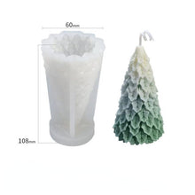 Load image into Gallery viewer, 3D Christmas Tree Candle Mold DIY Scented Candle Christmas Tree Silicone Mold Candle Soap Mold Flexible Mold For Candle Making Pine Tree Molds DIY Cake Decorating Candle Silicone Mold Pine Tree Resin Soap Mold Christmas Gift Craft Home Decor
