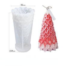Load image into Gallery viewer, 3D Christmas Tree Candle Mold DIY Scented Candle Christmas Tree Silicone Mold Candle Soap Mold Flexible Mold For Candle Making Pine Tree Molds DIY Cake Decorating Candle Silicone Mold Pine Tree Resin Soap Mold Christmas Gift Craft Home Decor
