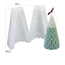 Load image into Gallery viewer, 3D Christmas Tree Candle Mold DIY Scented Candle Christmas Tree Silicone Mold Candle Soap Mold Flexible Mold For Candle Making Pine Tree Molds DIY Cake Decorating Candle Silicone Mold Pine Tree Resin Soap Mold Christmas Gift Craft Home Decor
