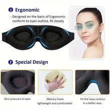 Load image into Gallery viewer, 3D Contoured Cup Sleeping Mask and Blindfold
