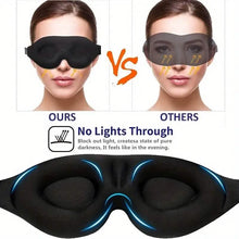 Load image into Gallery viewer, 3D Contoured Cup Sleeping Mask and Blindfold
