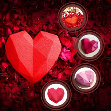 Load image into Gallery viewer, 3D Diamond Love Heart Food Grade Mold Shaped Silicone With Dessert Decorating Cakes Mould For Birthday Fondant Chocolate Baking Diamond Heart Love Shape Silicone Mousse Cake Dessert Chocolate Mold
