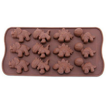 Load image into Gallery viewer, 3D Dinosaur Silicone Fondant Mould Cake Chocolate Candy Fondant Candle Soap Craft Cake Mold Baking Cute Dinosaur Silicone Cake Molds Kid's Dino Chocolate Mold Tray
