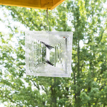 Load image into Gallery viewer, 3D Drop-shaped Rotating Wind Spinner Outdoor Metal Sculptures Flowing Stainless Steel Wind Chimes Flowing-Light Effect Design Home Garden Decoration Outdoor Hanging Decor Gift Wind Spinners Mirrored Patio Wind Chime Yard Decor
